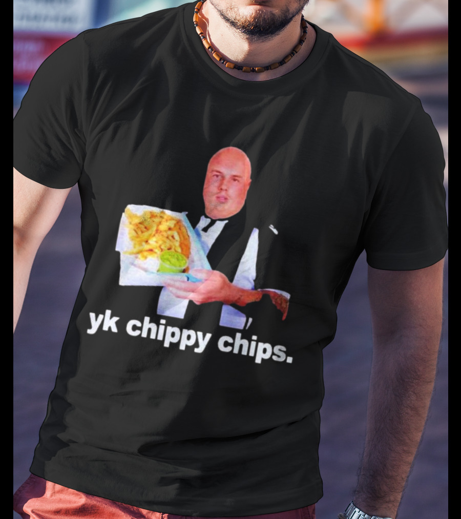 Cole Palmer YK Chippy Chips Dude Holding Fries T-Shirt