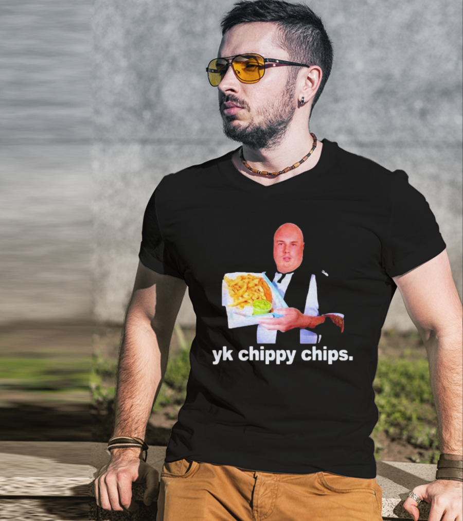 Cole Palmer YK Chippy Chips Dude Holding Fries T-Shirt