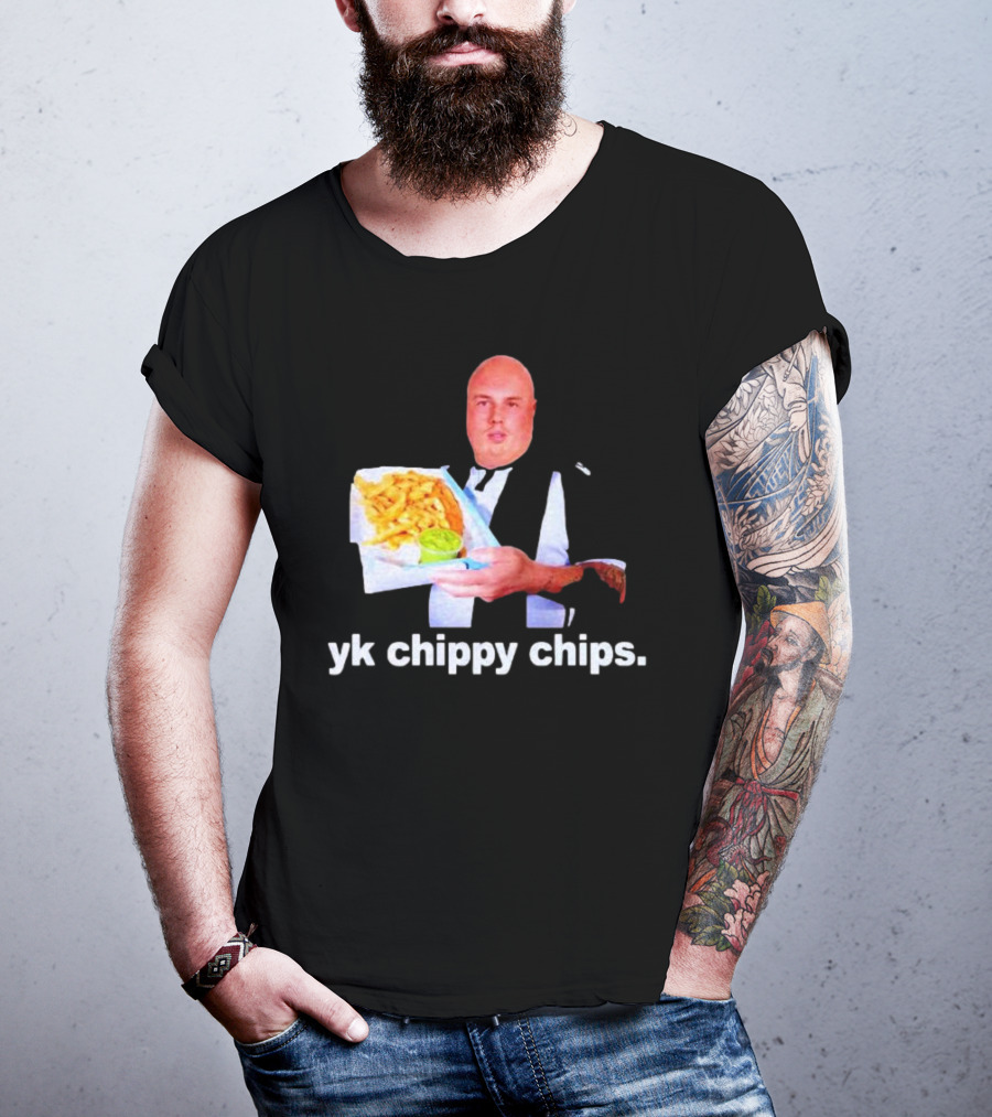 Cole Palmer YK Chippy Chips Dude Holding Fries T-Shirt