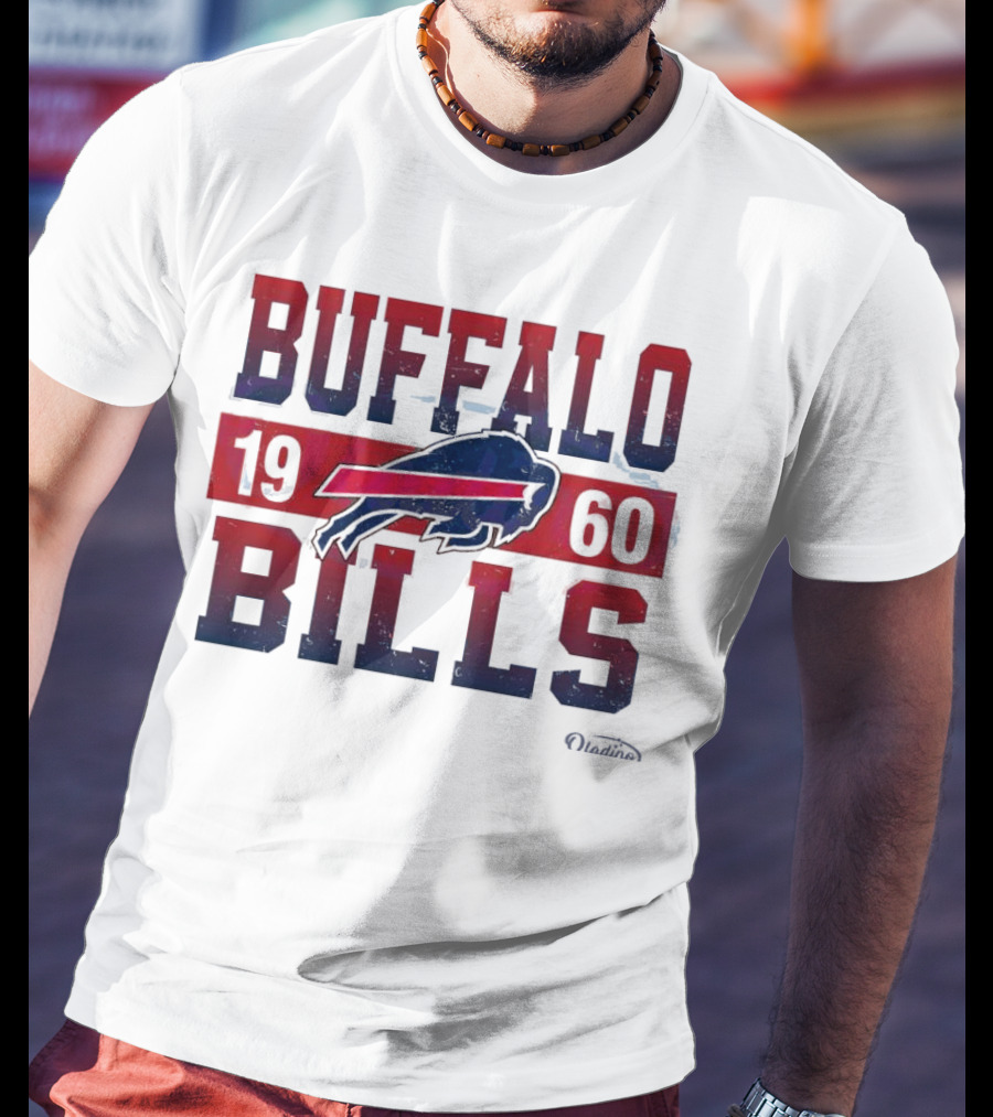 Buffalo Bills 1960 Retro Vintage Football Logo New Era T-Shirt