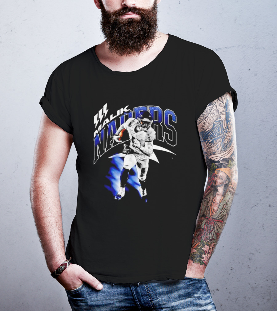 Malik Nabers Vintage New York Football Running T-Shirt