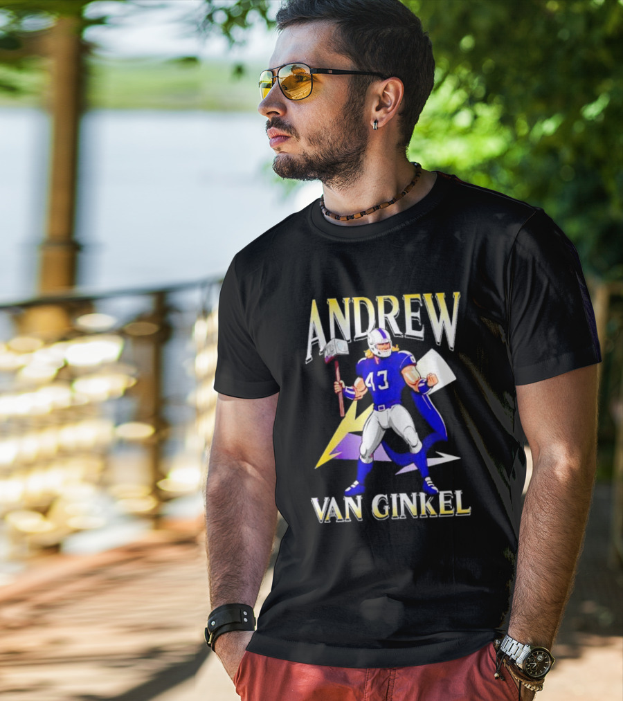 Andrew Van Ginkel Thor-Inspired Minnesota Vikings Crossover T-Shirt