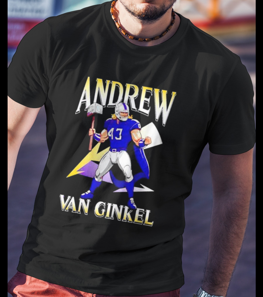 Andrew Van Ginkel Thor-Inspired Minnesota Vikings Crossover T-Shirt