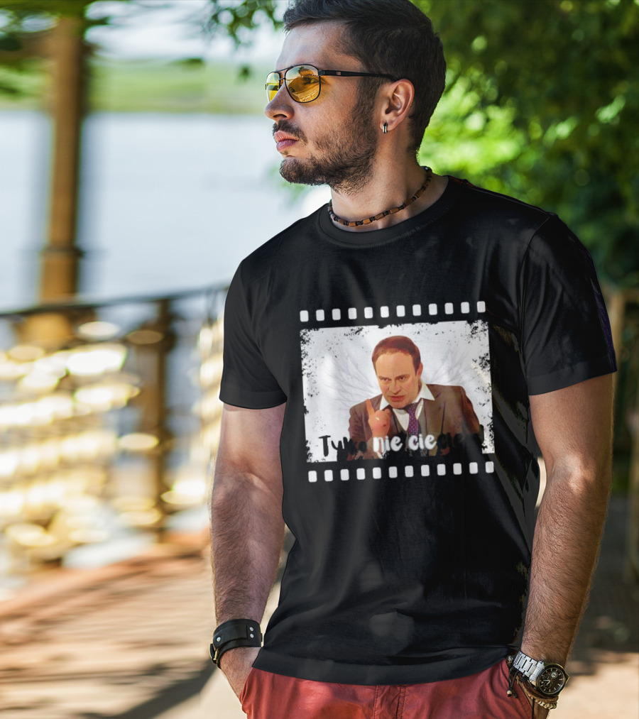 Tylko Nie Cieciem Stanisław Anioł Filmstrip Winged T-Shirt