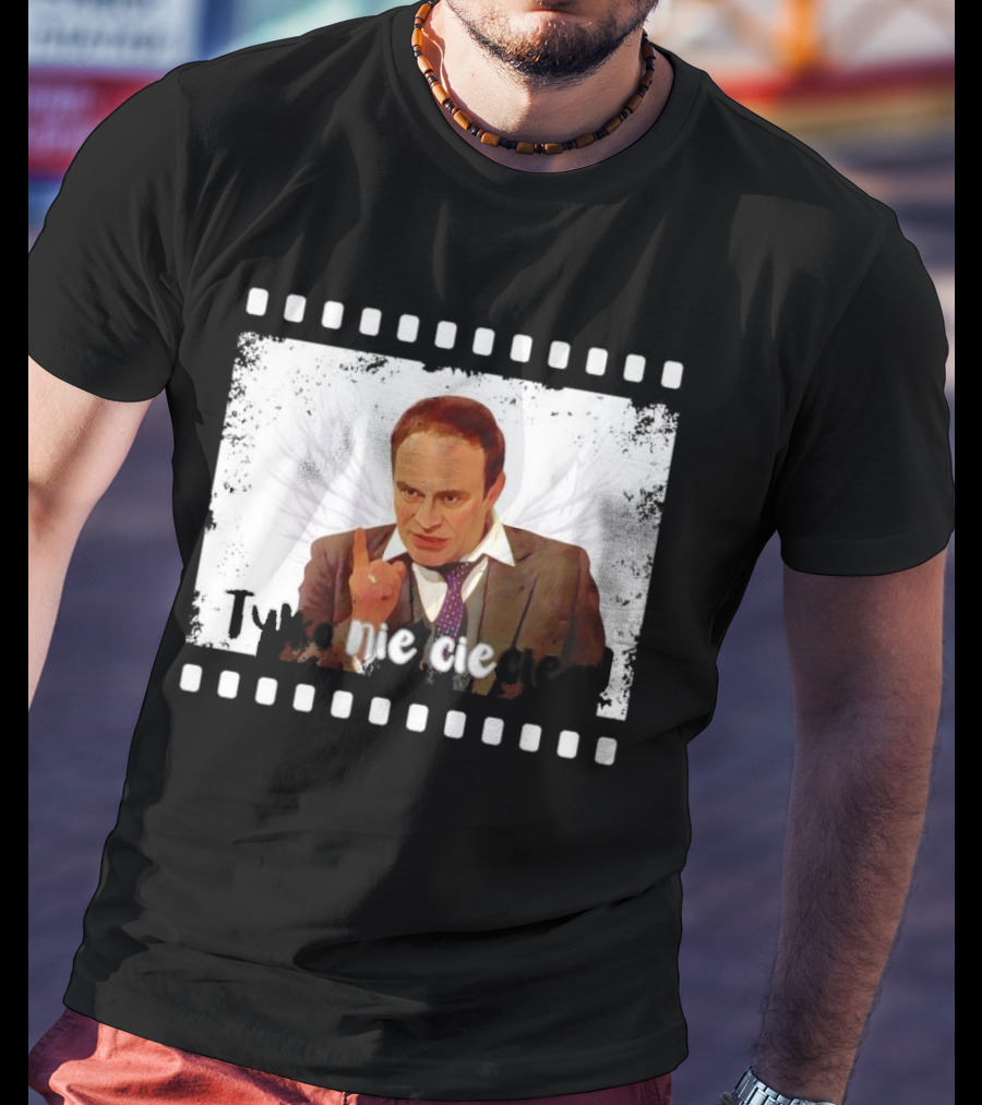 Tylko Nie Cieciem Stanisław Anioł Filmstrip Winged T-Shirt