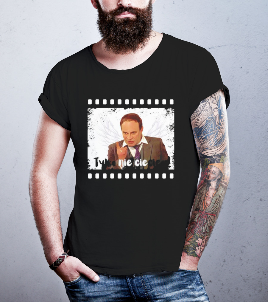Tylko Nie Cieciem Stanisław Anioł Filmstrip Winged T-Shirt