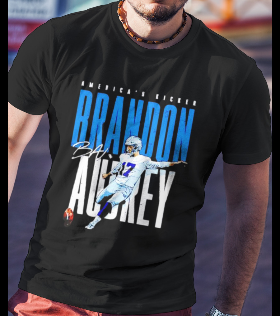 America's Kicker Brandon Aubrey Dallas Cowboys Signature T-Shirt