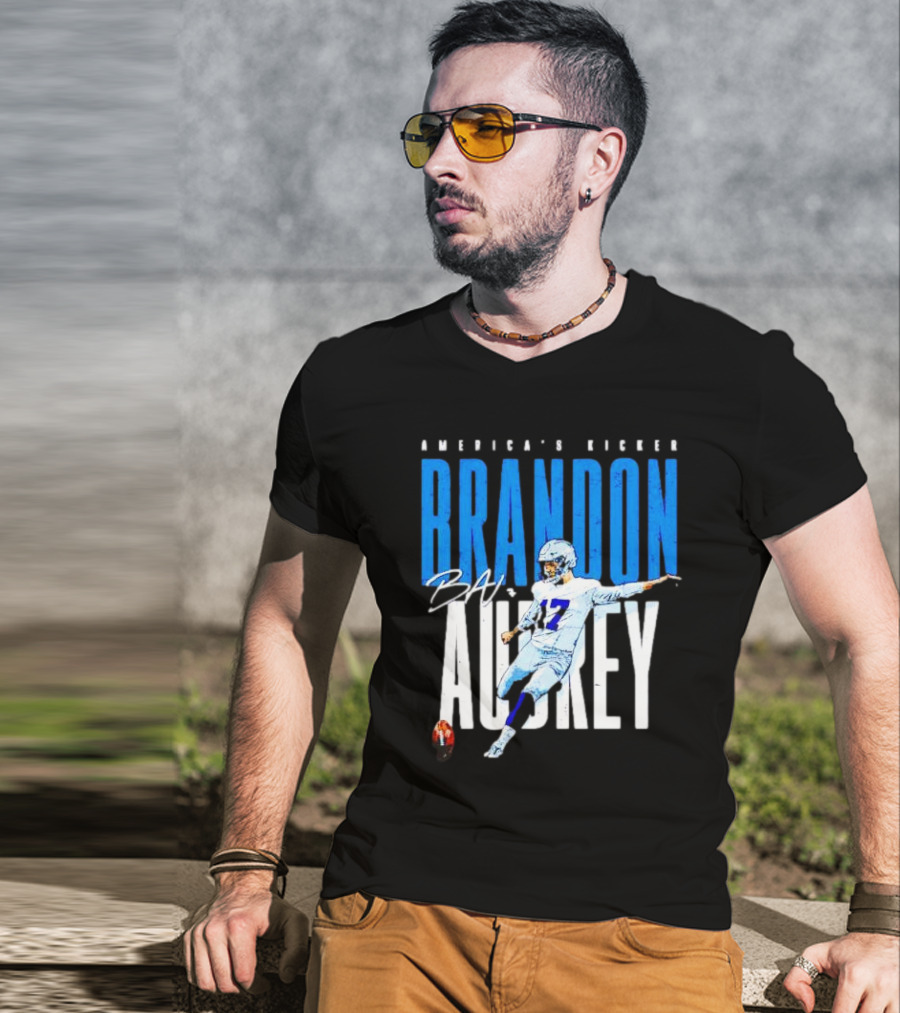 America's Kicker Brandon Aubrey Dallas Cowboys Signature T-Shirt
