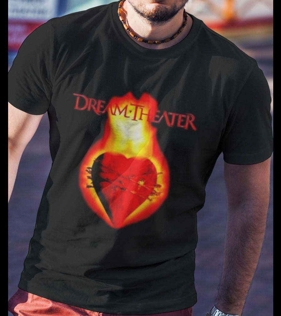 Dream Theater Burning Heart Visual Revolver Winter T-Shirt