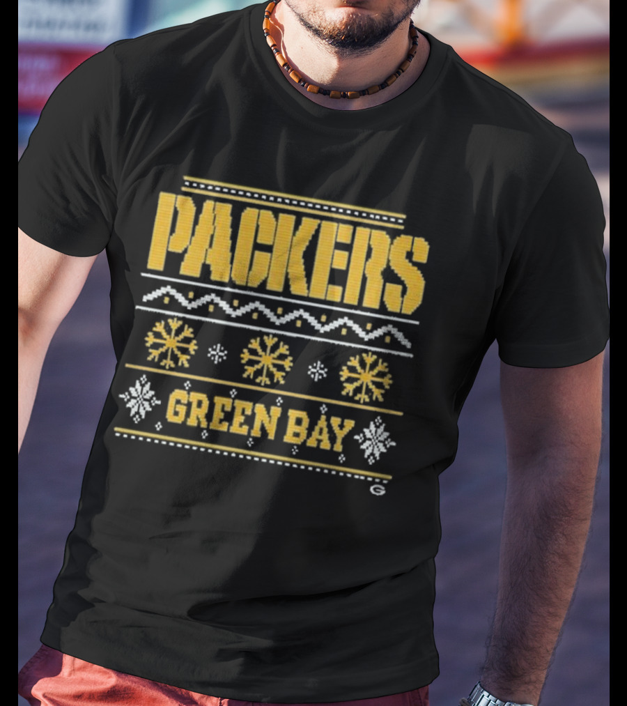 Packers Green Bay Holiday Ugly Christmas T-Shirt