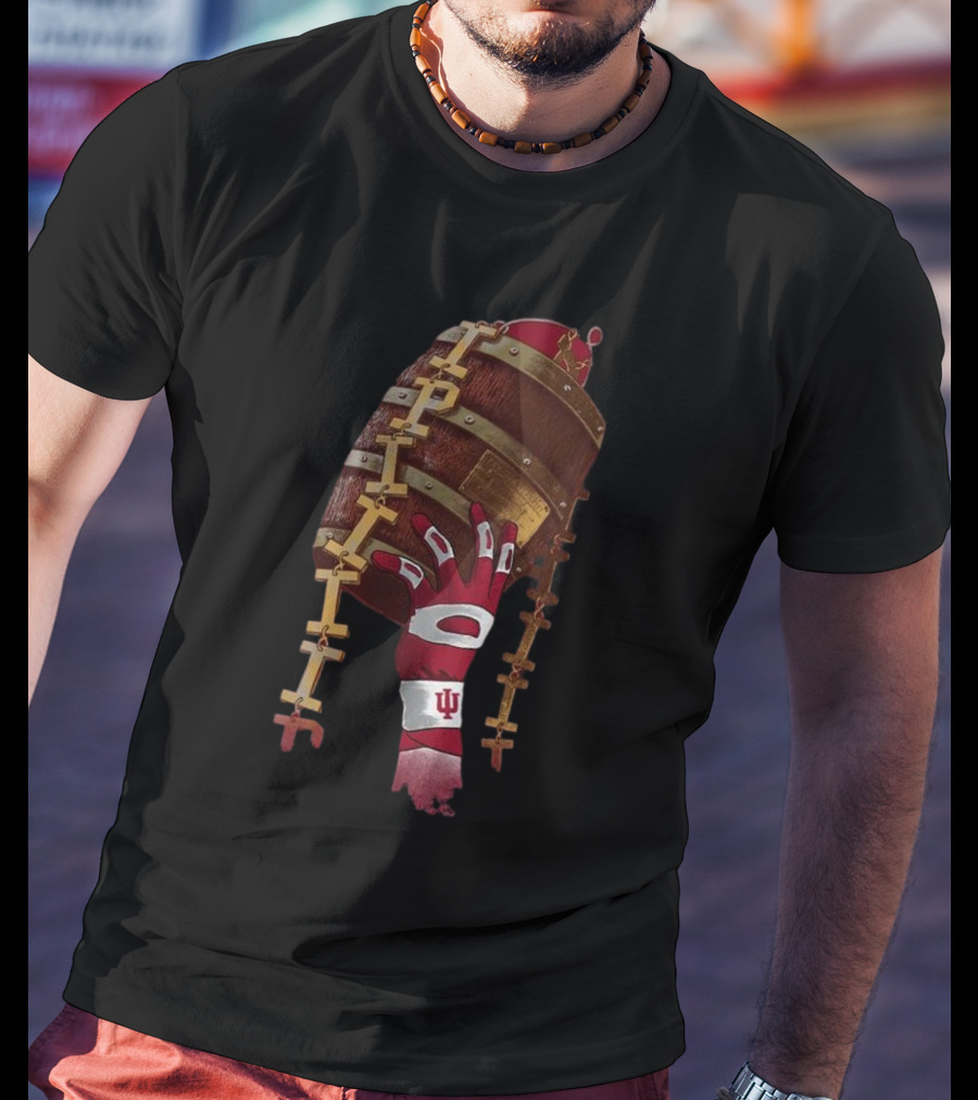 Indiana Hoosiers Old Oaken Bucket Victory Symbol Crimson T-Shirt