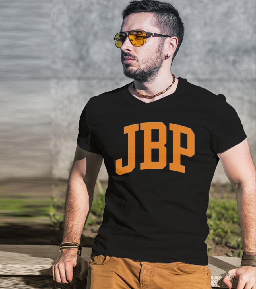 JBP Cobalt Orange Block Letters T-Shirt
