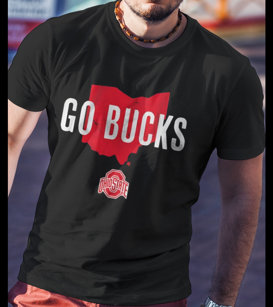 Ohio State Go Bucks Red Map T-Shirt