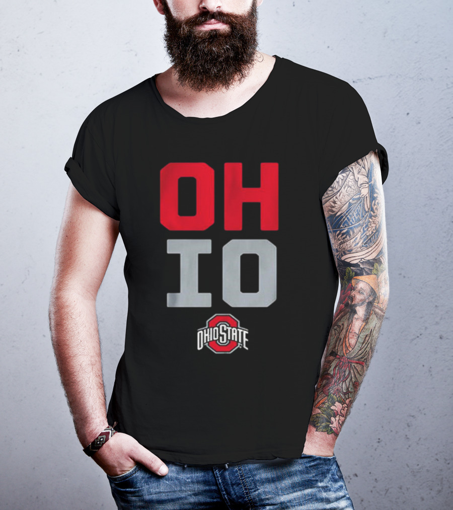 Ohio State OH-IO Slogan With Ohio State University T-Shirt