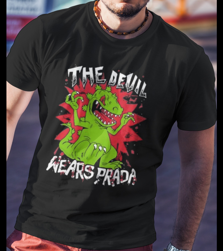 The Devil Wears Prada Reptar Rugrats Crossover T-Shirt