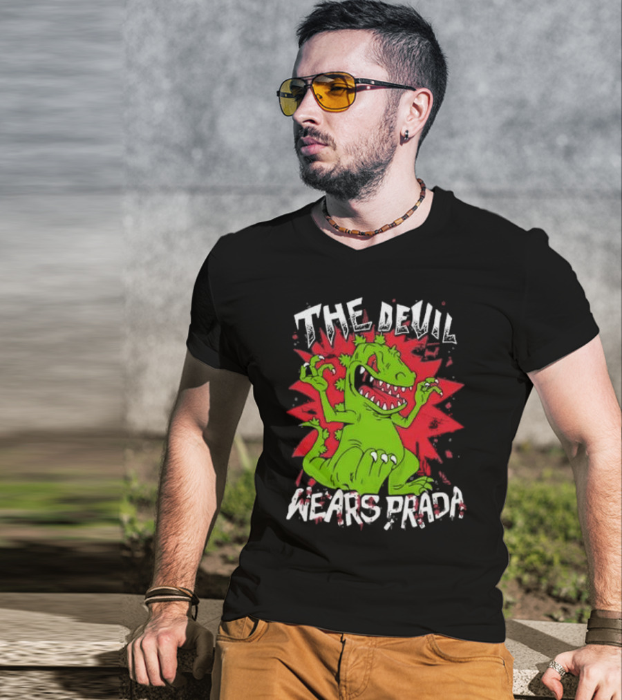 The Devil Wears Prada Reptar Rugrats Crossover T-Shirt