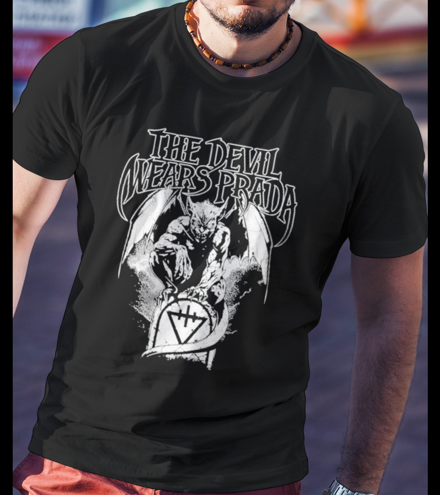 The Devil Wears Prada Gargoyle Winged Creature Gravesite T-Shirt