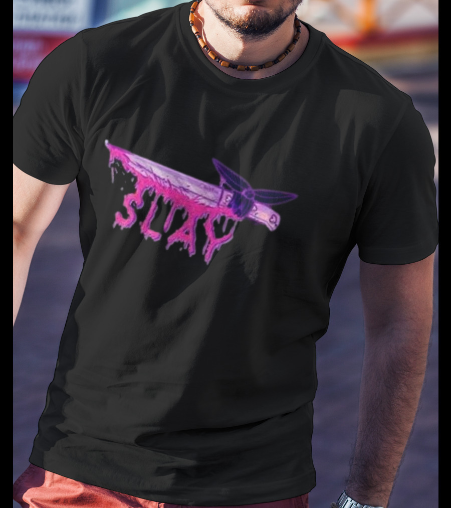 Weeby Newz Purple Knife Slay T-Shirt