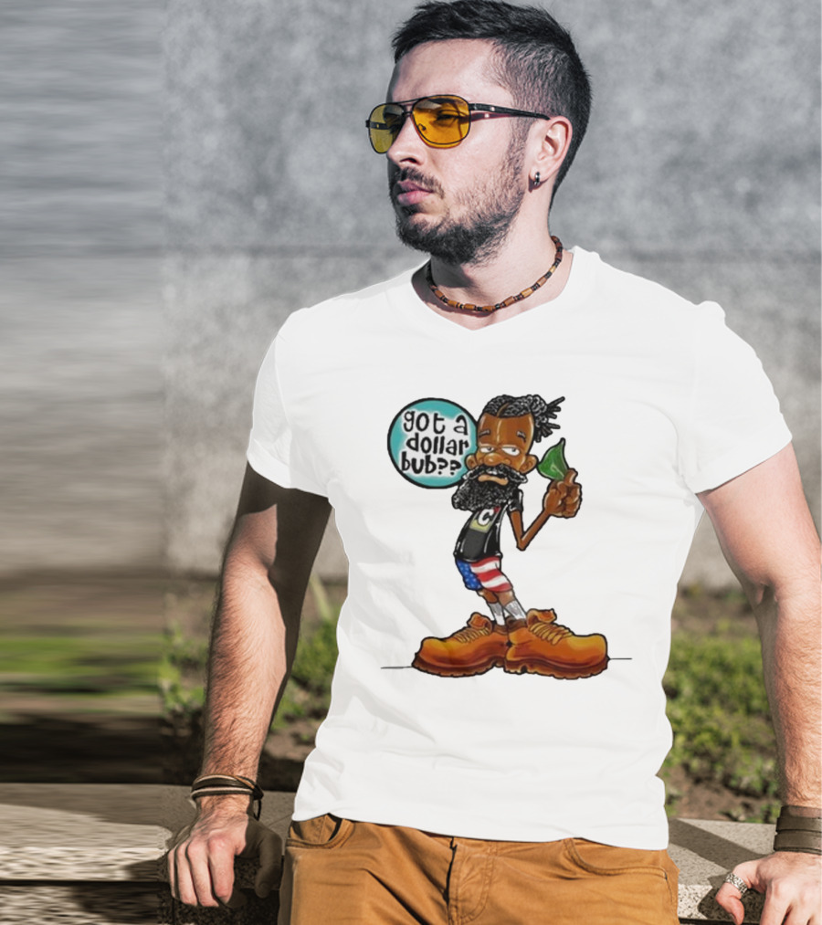Damon Darling Got A Dollar Bub Character With Funky Style And Patriotic Colors T-Shirt