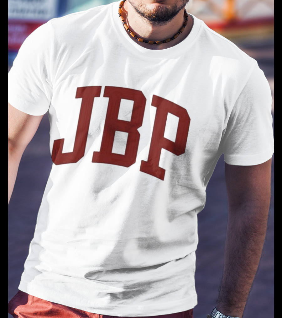 JBP Cream Bold Red Letters T-Shirt