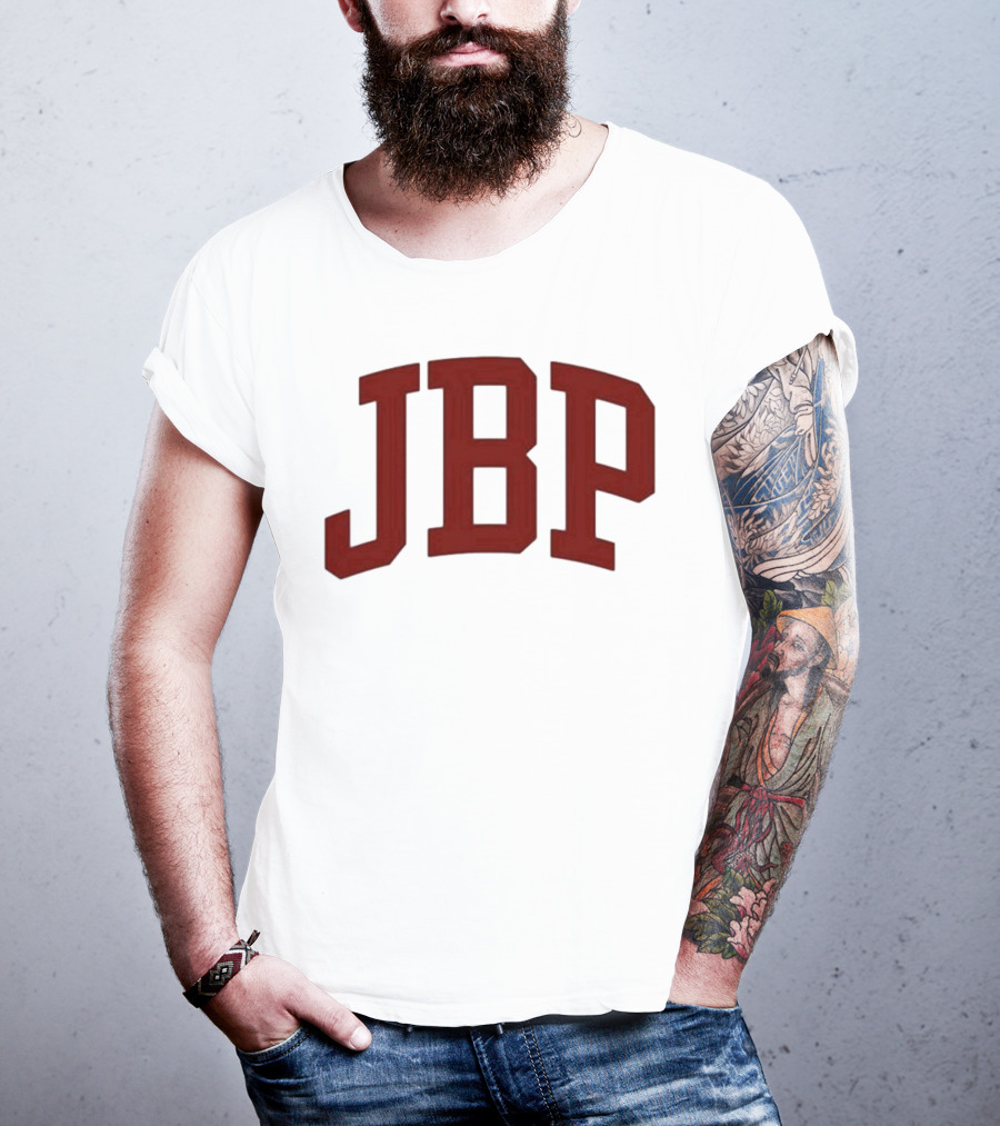 JBP Cream Bold Red Letters T-Shirt