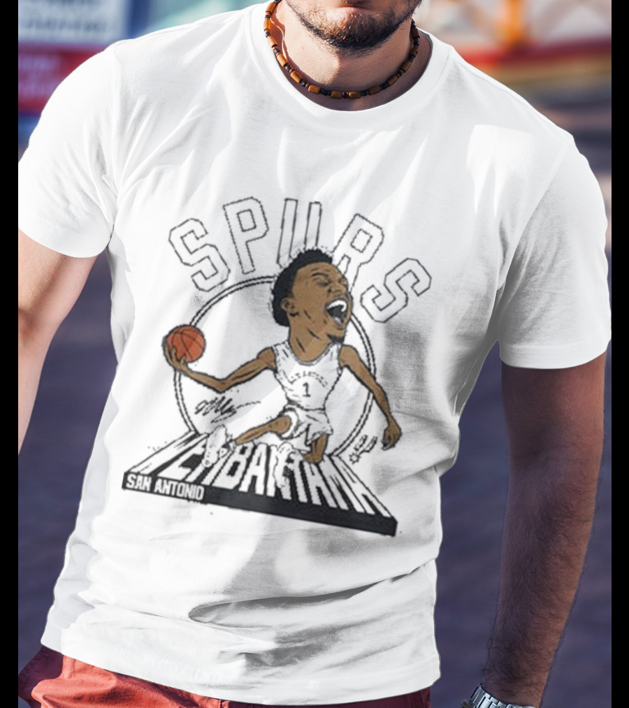 Spurs San Antonio Wembanyama Signature T-Shirt