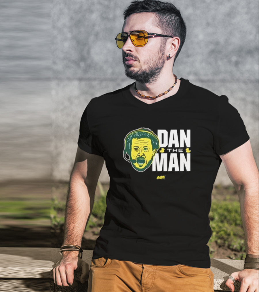 Dan Lanning Oregon Dan The Man Ducks Coach Headset Face T-Shirt