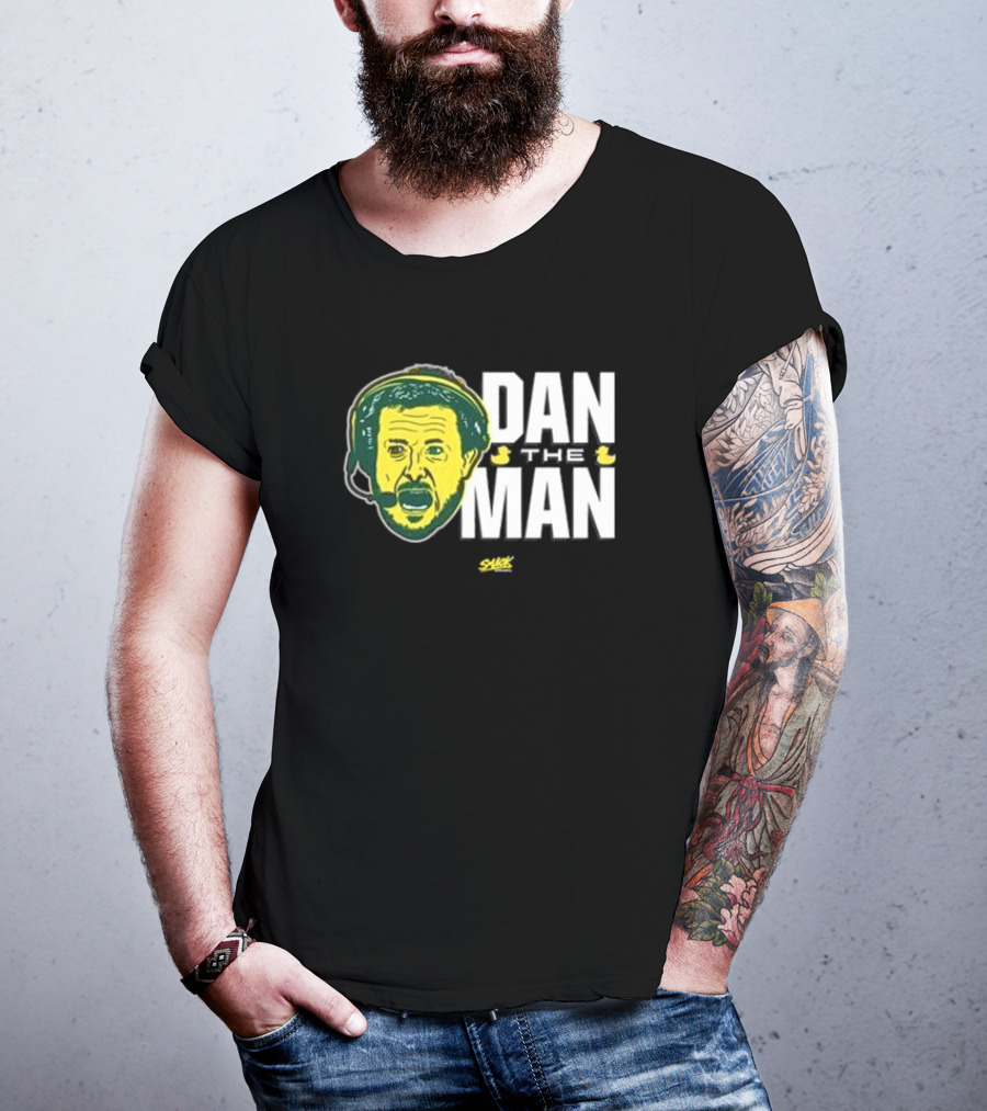 Dan Lanning Oregon Dan The Man Ducks Coach Headset Face T-Shirt