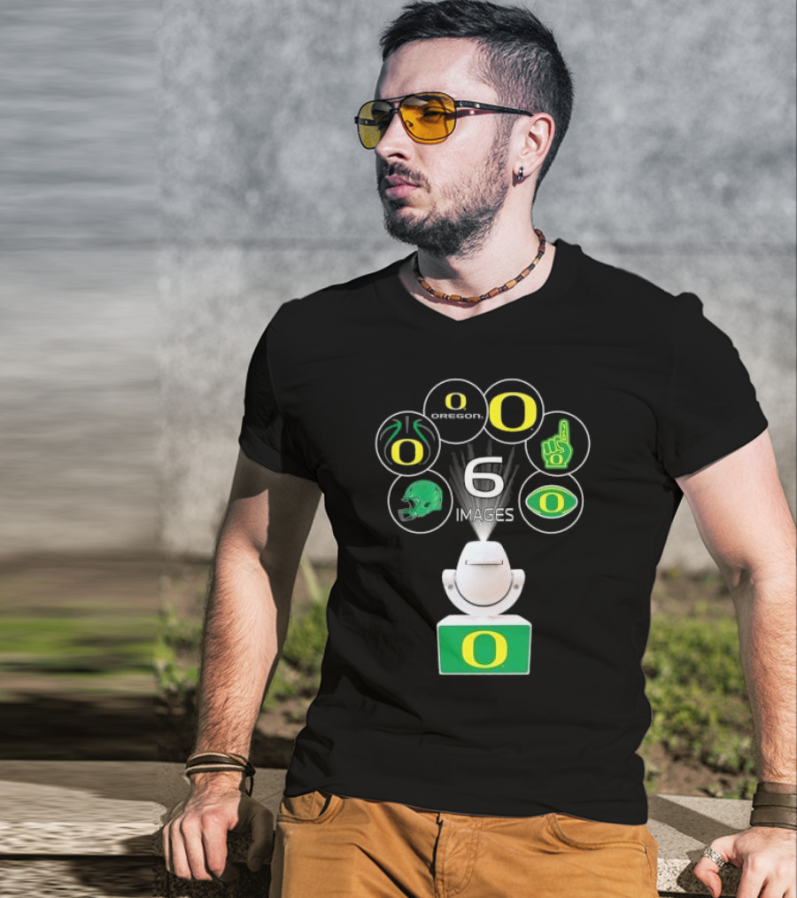 Oregon Ducks LED Mini Spotlight Projector Night Light With 6 Interchangeable T-Shirt