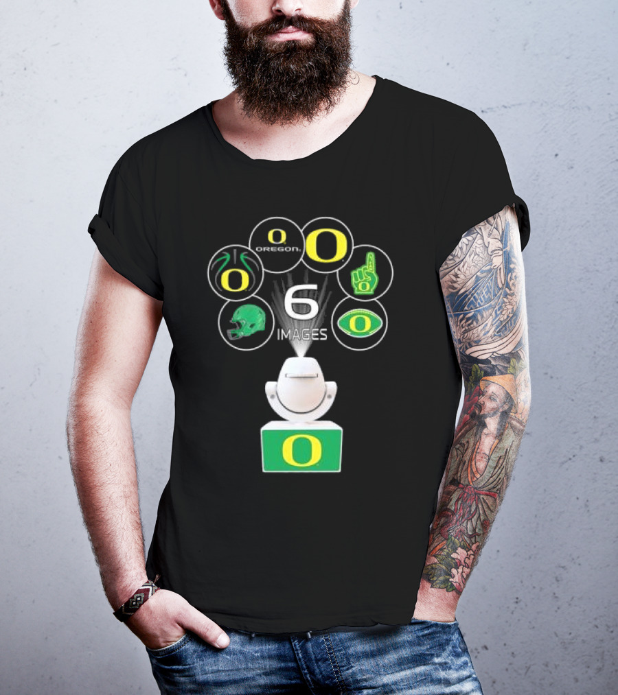 Oregon Ducks LED Mini Spotlight Projector Night Light With 6 Interchangeable T-Shirt