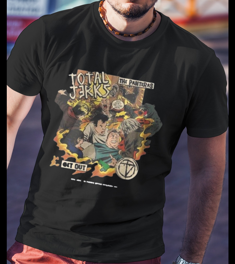 Total Jerks The Panteras Get Out Explosive Comic Style Showdown T-Shirt