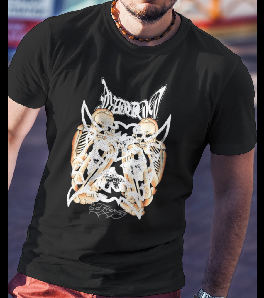 Ken Carson Ed Hardy Hardcore Skulls T-Shirt
