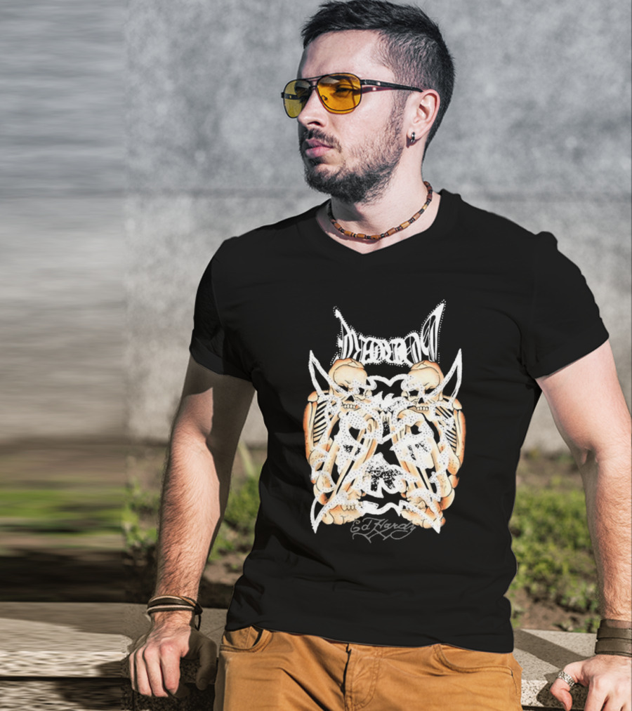 Ken Carson Ed Hardy Hardcore Skulls T-Shirt