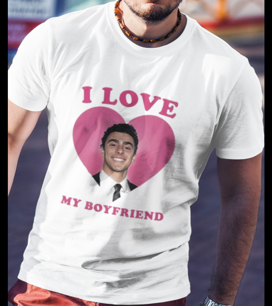 I Love My Boyfriend Luigi Mangione Heart T-Shirt