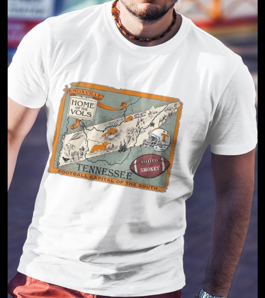 Tennessee Knoxville Home Of The Vols Football Capital Of The South Smokey T-Shirt