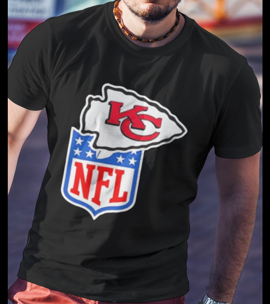 Kansas City Chiefs NFL Shield Emblem Collaboration T-Shirt
