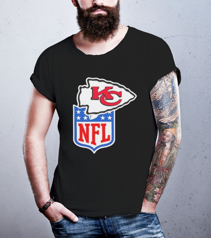 Kansas City Chiefs NFL Shield Emblem Collaboration T-Shirt