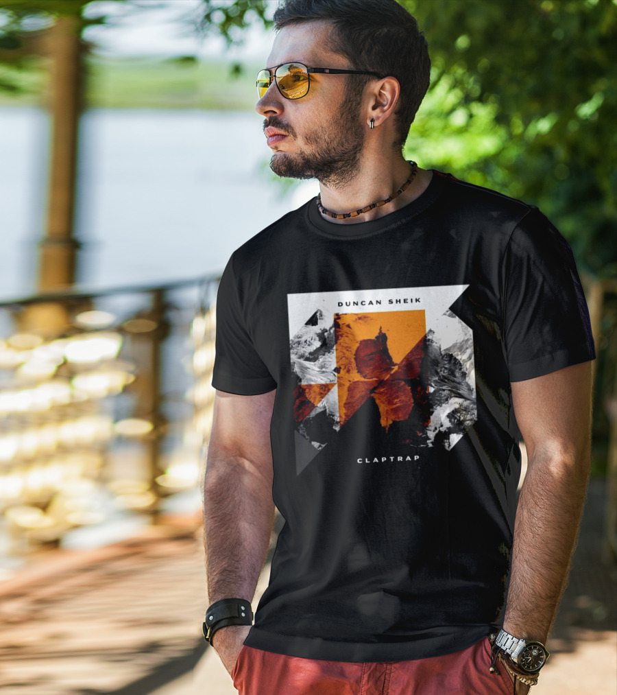 Duncan Sheik Claptrap Abstract Geometric Album Cover T-Shirt