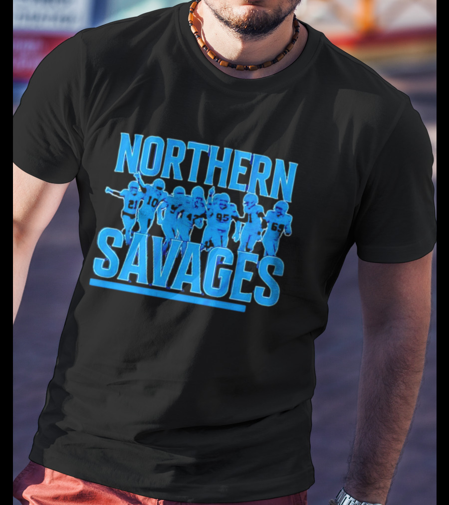 Northern Savages Detroit Lions Football Team Spirit T-Shirt