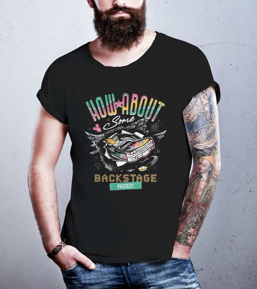 How About Some Backstage Passes Vintage Car And Ufo T-Shirt