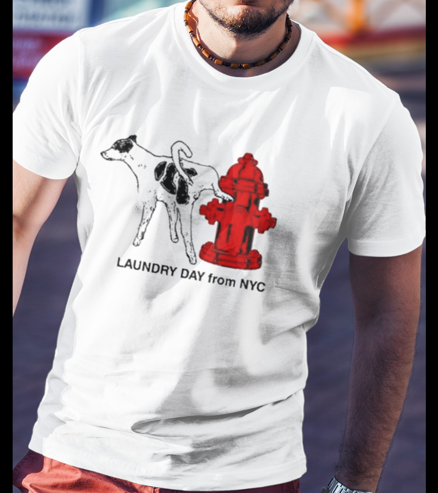 Laundry Day From NYC Fire Hydrant Cow T-Shirt