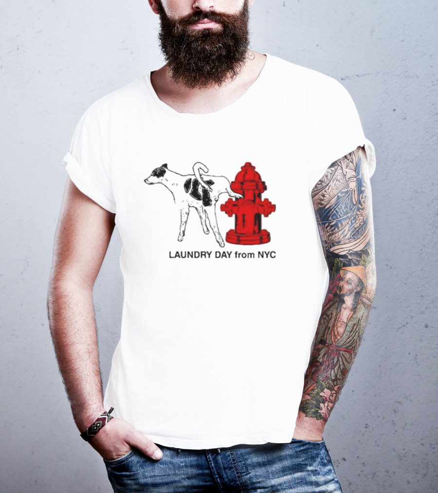 Laundry Day From NYC Fire Hydrant Cow T-Shirt