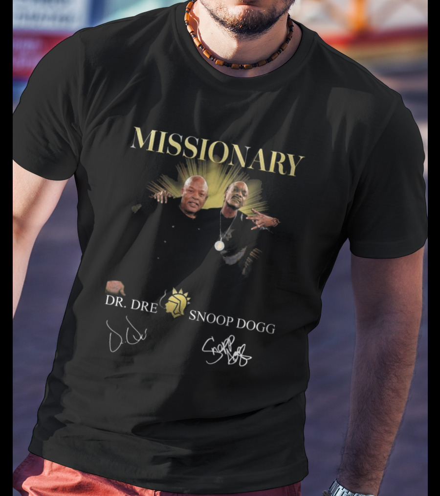 Missionary Snoop Dogg Dr Dre Signatures Collaboration T-Shirt