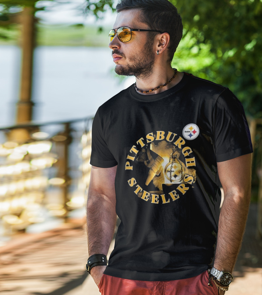 Pittsburgh Steelers Iconic Emblem Sporting Chance Tri-Blend T-Shirt