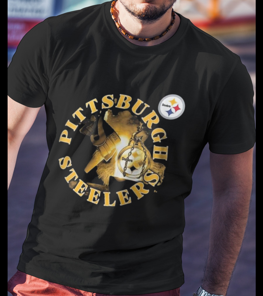 Pittsburgh Steelers Iconic Emblem Sporting Chance Tri-Blend T-Shirt