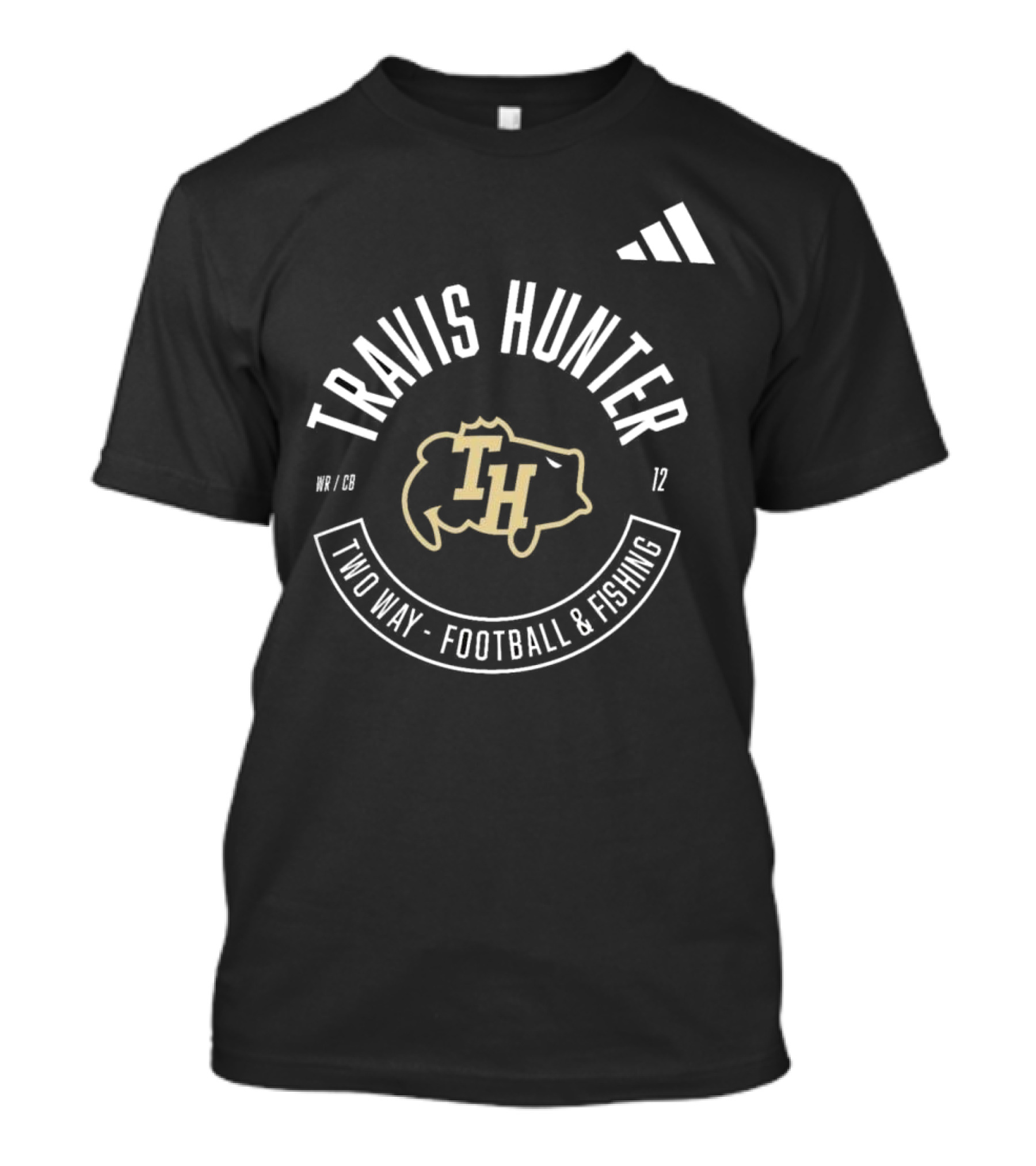 Travis Hunter WR/CB 12 TH Two Way Football And Fishing T-Shirt