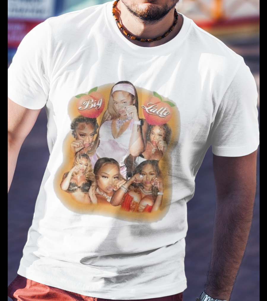 Big Latto Cry Baby Peaches Orange T-Shirt