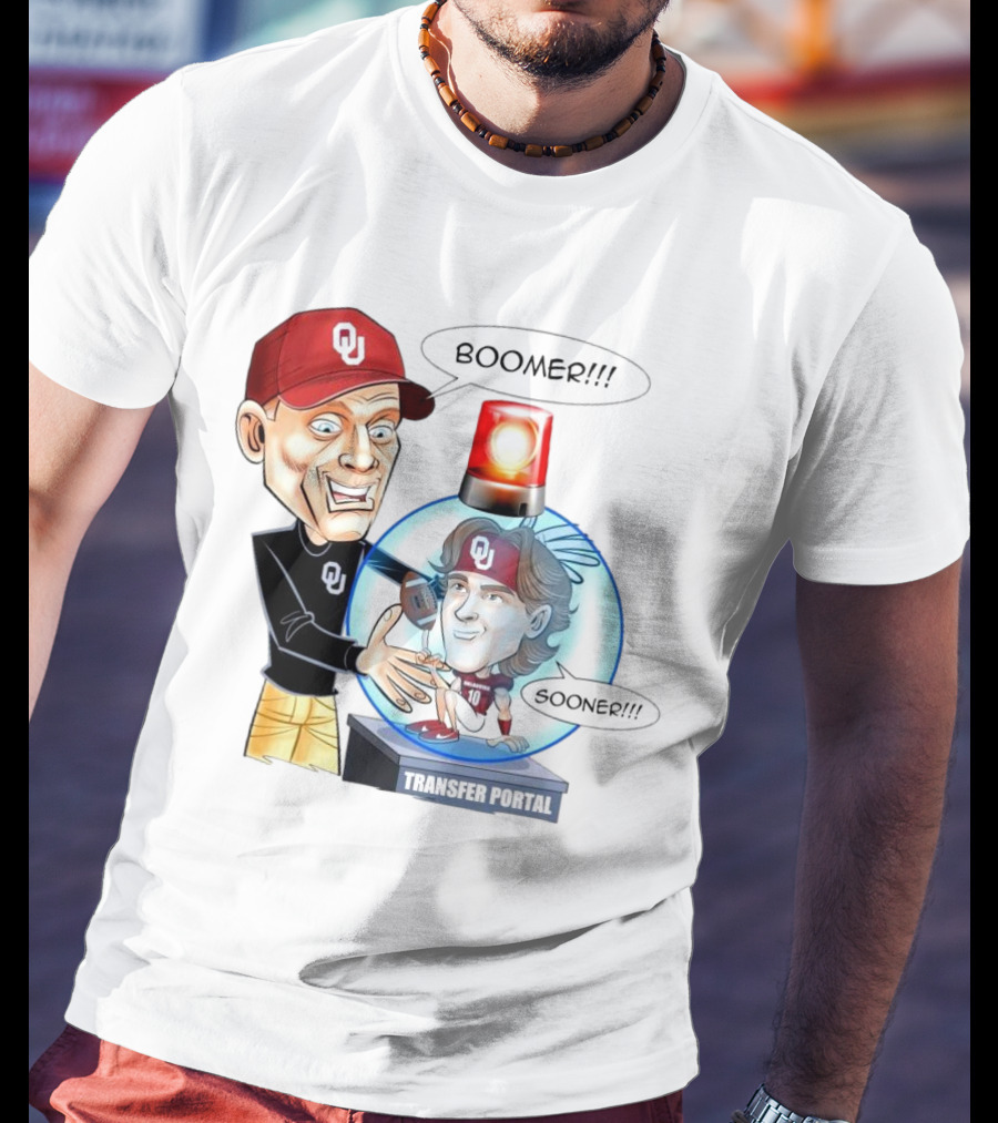 Coach Oklahoma Sooners Boomer Sooner Transfer Portal Jackson Arnold T-Shirt