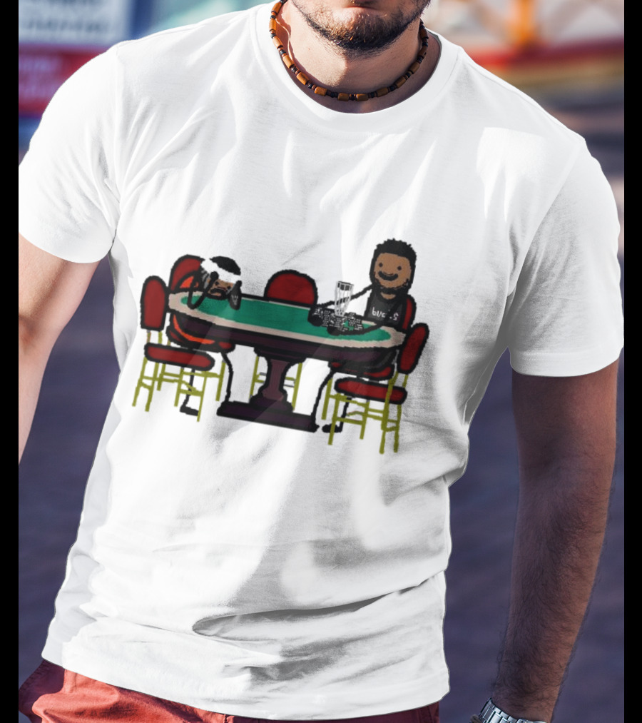 Giannis Antetokounmpo Milwaukee Bucks Poker Table Scene T-Shirt
