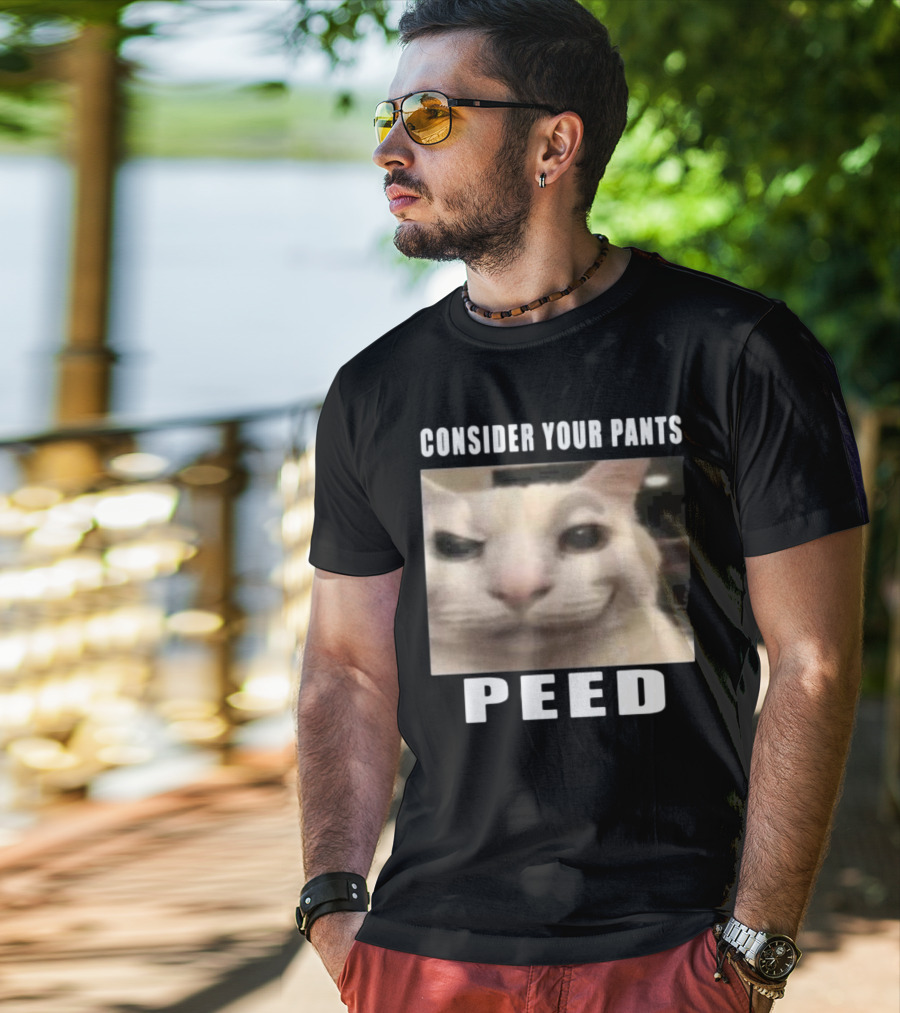 Consider Your Pants Peed Cat Meme T-Shirt